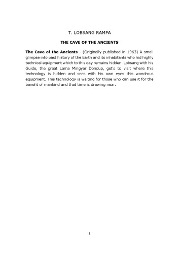 The Cave of the Ancients