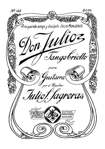 Algunas Obras de Guitarra Julio S. Sagreras