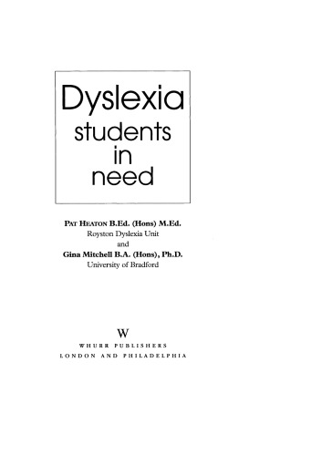 Dyslexia: Students in Need