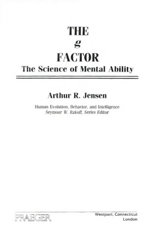 The g Factor: The Science of Mental Ability