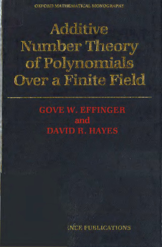 Additive Number Theory of Polynomials Over a Finite Field