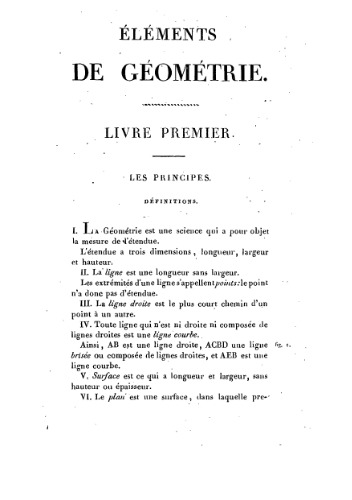 Elements de gepmetrie