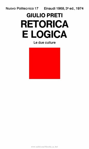 Retorica e logica. Le due culture