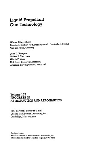 Liquid Propellant Gun Technology