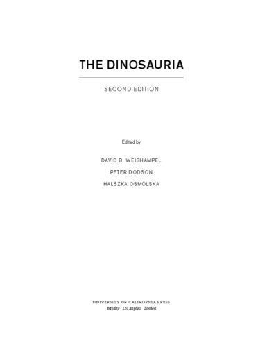 The Dinosauria