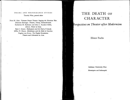 The death of character : perspectives on theater after modernism