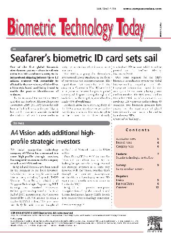 [Journal] Biometric Technology Today. 2005. March
