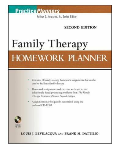 Family Therapy Homework Planner, Second Edition