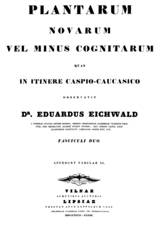 Plantarum novarum...