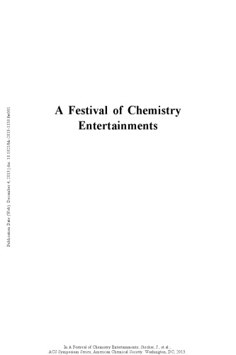 A Festival of Chemistry Entertainments
