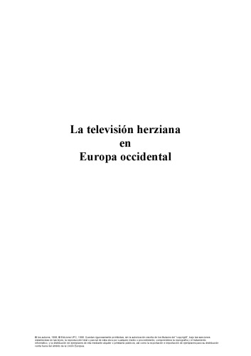 La televisión herziana en Europa occidental