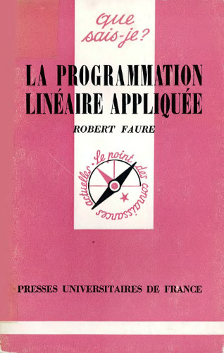 La programmation linéaire appliquée
