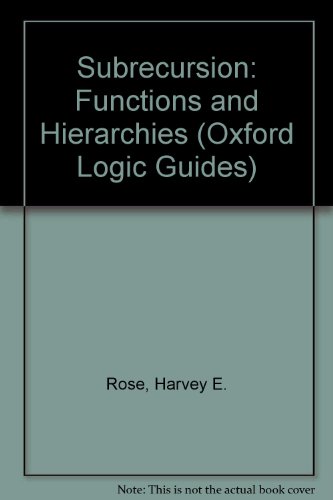 Subrecursion: Functions and Hierarchies