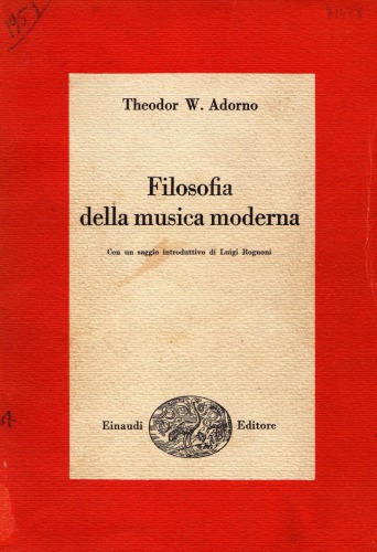 Filosofia della musica moderna