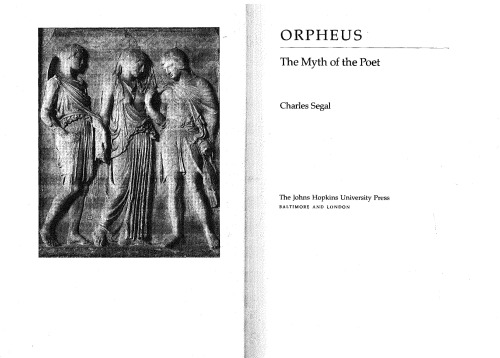 Orpheus: The Myth of the Poet