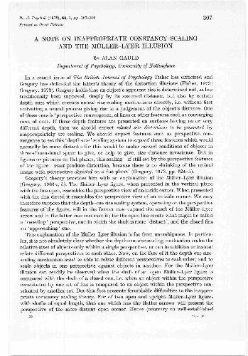 The Muller-Lyer illusion