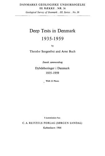 Deep Tests in Denmark 1935–1959
