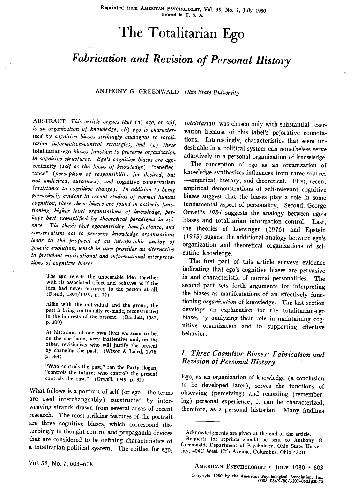 The Totalitarian Ego