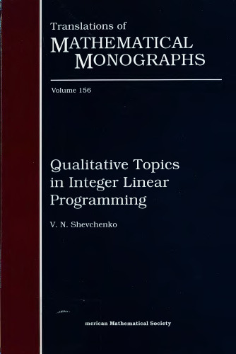 Qualitative Topics in Integer Linear Programming