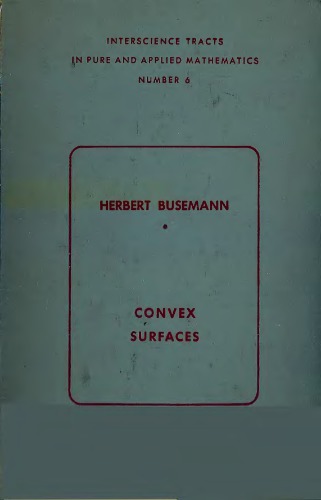 Convex surfaces.