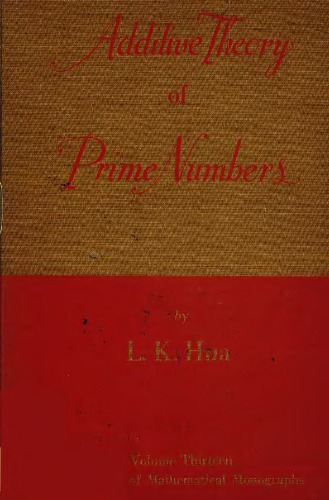 Additive theory of prime numbers