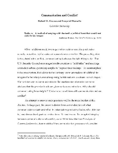 Communication and Conflict