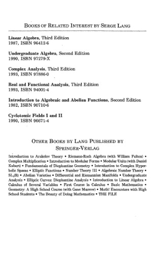 Algebraic Number Theory