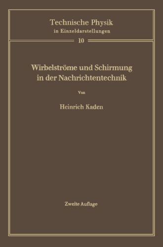 Wirbelströme und Schirmung in der Nachrichtentechnik