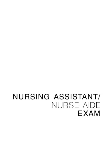 Nursing assistant - nurse aide exam