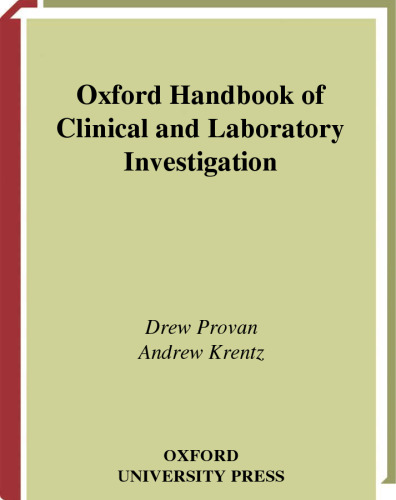 Oxford Handbook of Clinical and Laboratory Investigation