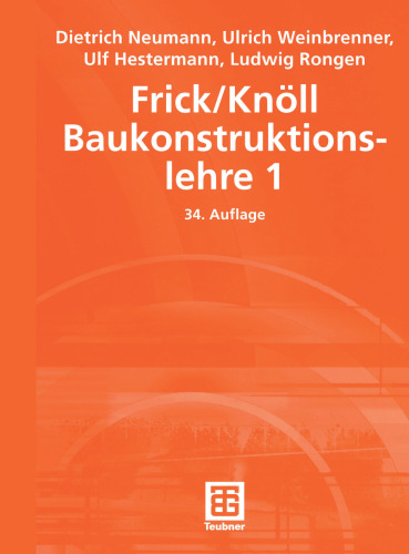 Frick/Knöll Baukonstructionslehre 1