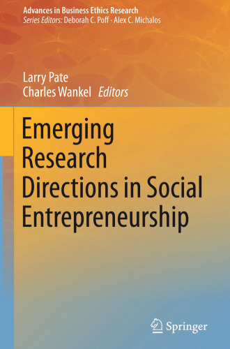 Emerging Research Directions in Social Entrepreneurship