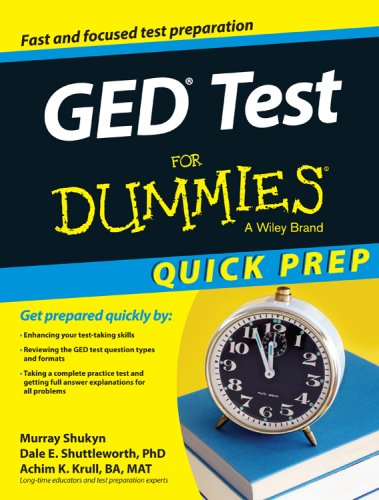 GED Test For Dummies, Quick Prep Edition