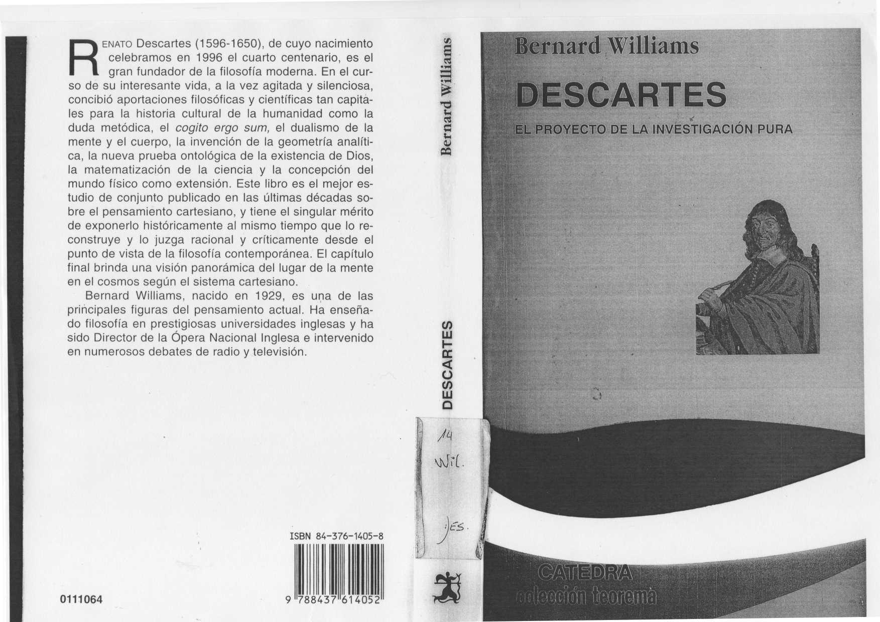 Descartes, El Proyecto De La Investigación Pura