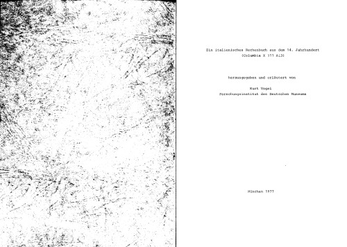 Ein italienisches Rechenbuch aus dem 14. Jahrhundert (Columbia X 511 A13)