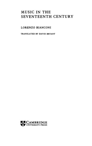 Music in the Seventeenth Century