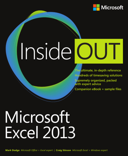 Microsoft Excel 2013 Inside Out