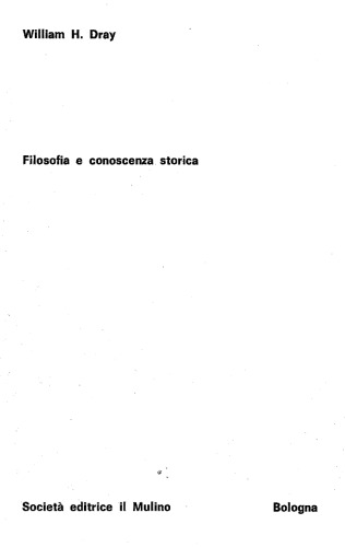 Filosofia e conoscenza storica
