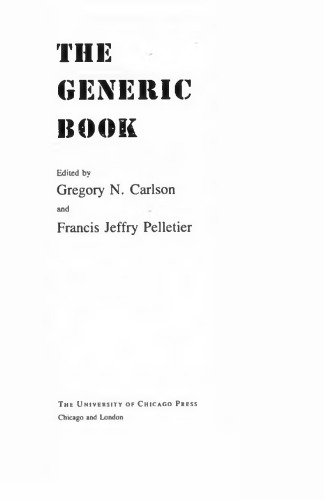 The Generic Book