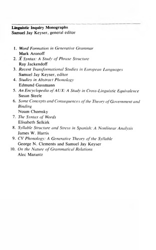 On the Nature of Grammatical Relations