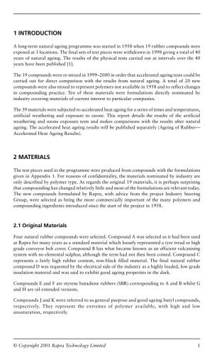 Ageing of Rubber : Accelerated Weathering and Ozone Test Results