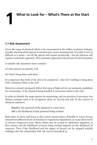 Air Monitoring in the Rubber and Plastics Industries : What to Look for, How to Find it, What the Data Means