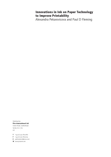 Innovations in Ink on Paper Technology to Improve Printability