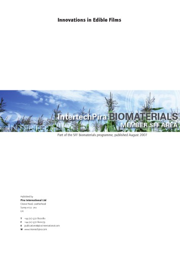 Innovations in Edible Films