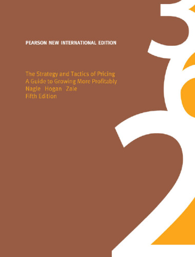 THE STRATEGY AND TACTICS OF PRICING: PEARSON NEW INTERNATIONAL ED ITION