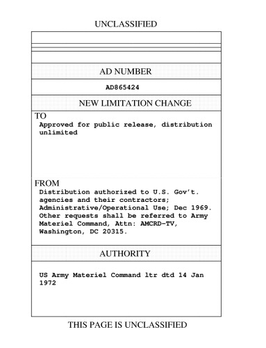 Engineering Design Handbook - Experimental Statistics, Sections 4: (AMCP 706-113