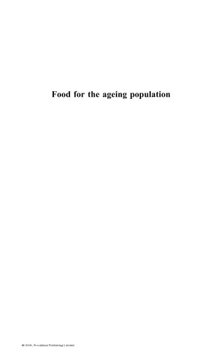 Food for the ageing population