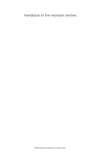 Handbook of fire resistant textiles
