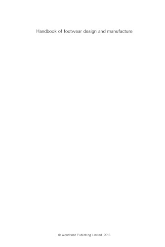 Handbook of footwear design and manufacture