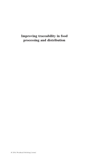 Improving traceability in food processing and distribution